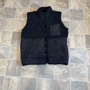 Men's Black Quilted Vest